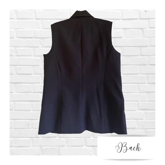 Vintage EP The Essence Collection Black Fitted Vest Women’s Size Medium - Picture 2 of 6